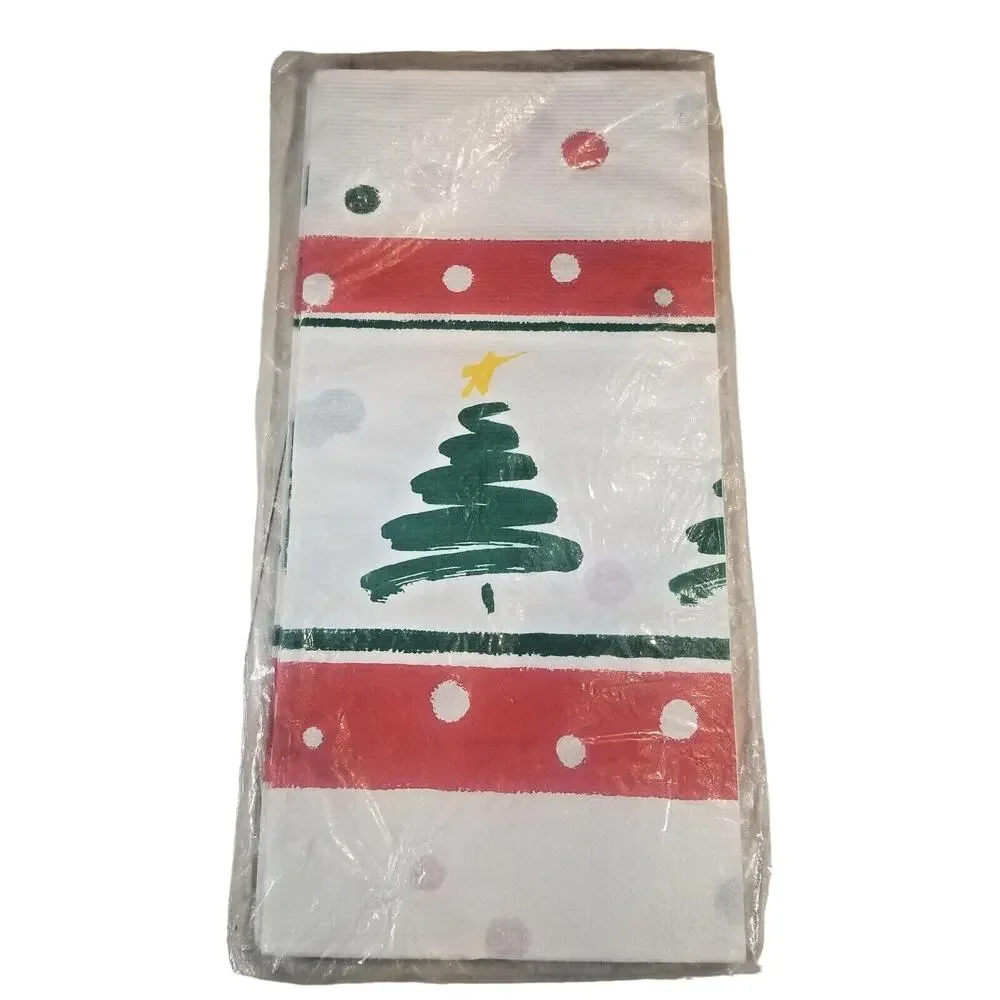 Table Cover Vintage Sealed Christmas Tree Tablecloth 54
